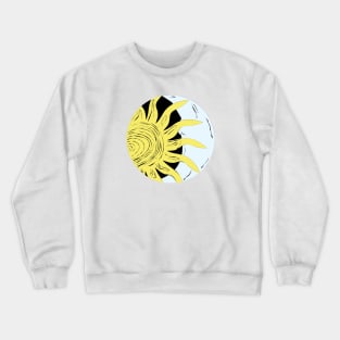 Sun and moon hug Crewneck Sweatshirt